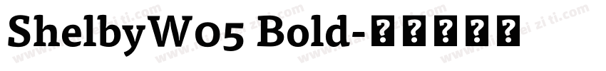 ShelbyW05 Bold字体转换